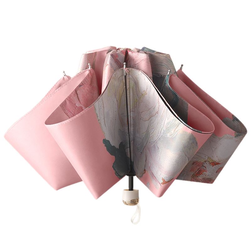 چتر گلد ایر مدل وارونه کیف دار کد artistic rose