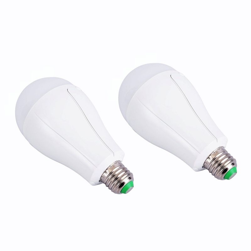 چراغ اضطراری مدل هوشمند کد yb 2113 20w با نور مهتابی مجموعه 2 عددی