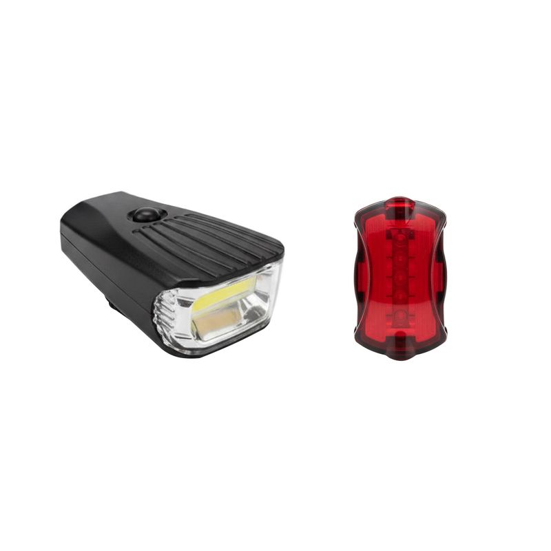 چراغ جلو و عقب دوچرخه کی کسون مدل qx t0198 بسته 2 عددی