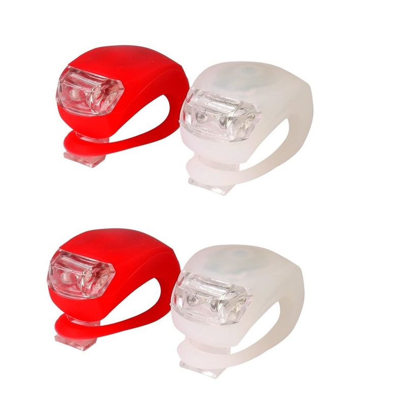 چراغ دوچرخه مدل cmp sil44 مجموعه 4 عددی