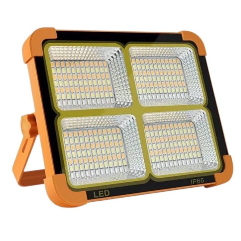 چراغ روشنایی مدل پروژكتور شارژی و خورشيدی 200w