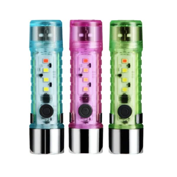 چراغ قوه دستی مدل شارژی کد usb zj 023 مجموعه 3 عددی