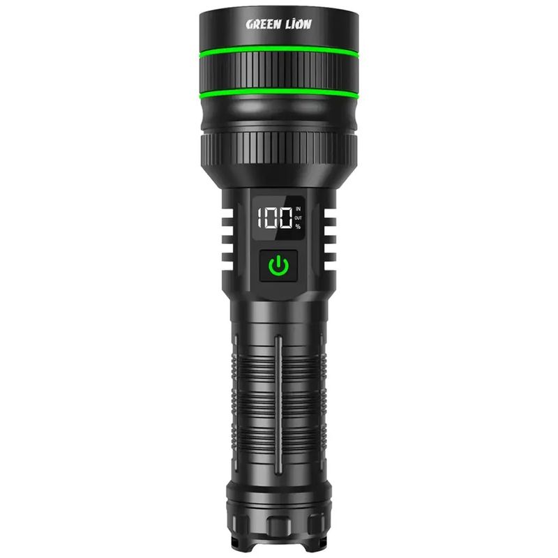 چراغ قوه دستی گرین لاین مدل gnhr3000lmbk با نور مهتابی