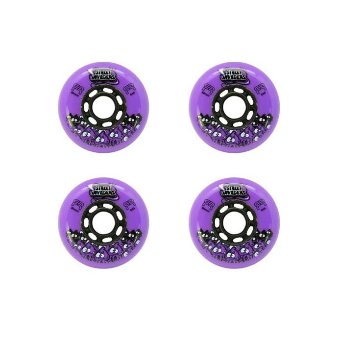 چرخ اسکیت اف آر اسکیت مدل street invaders 72mm بسته 4 عددی