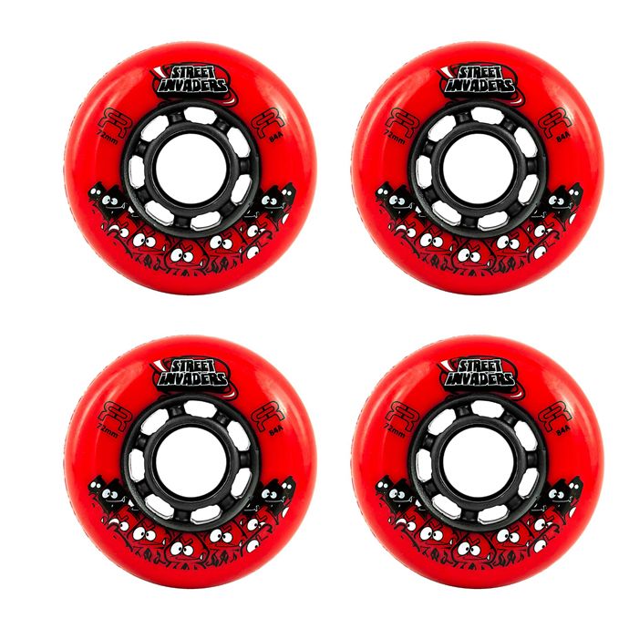 چرخ اسکیت اف آر اسکیت مدل street invaders 80mm بسته 4 عددی