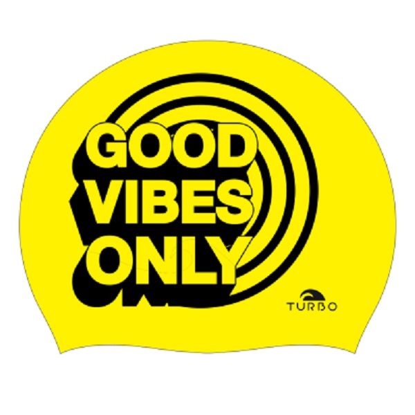 کلاه شنا توربو مدل good vibes only
