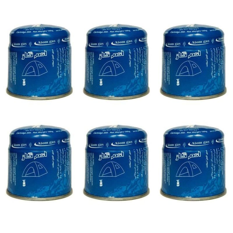 کپسول گاز 190 گرمی اتم گاز مدل ar6 بسته 6 عددی