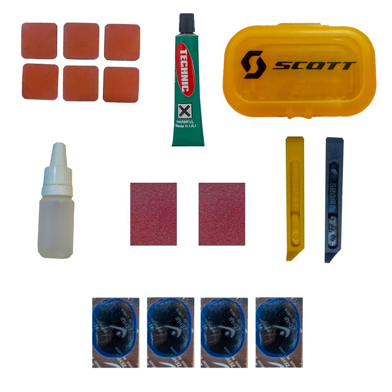 کیت پنچرگیری دوچرخه مدل sc001 مجموعه 17 عددی