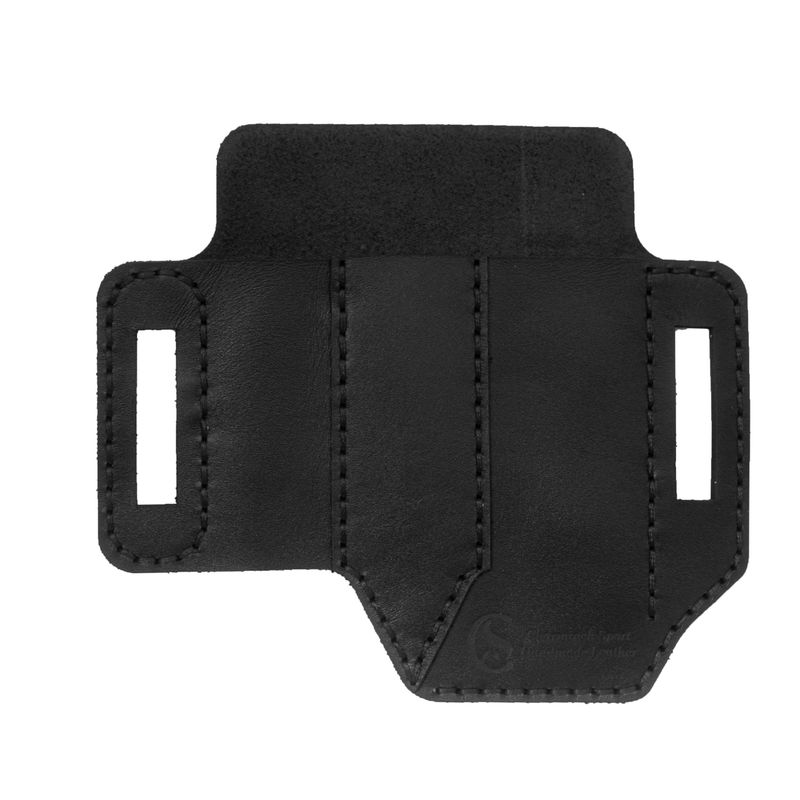 کیف کمری چاقو و چراغ قوه مدل چرم طبیعی کد 79kn3